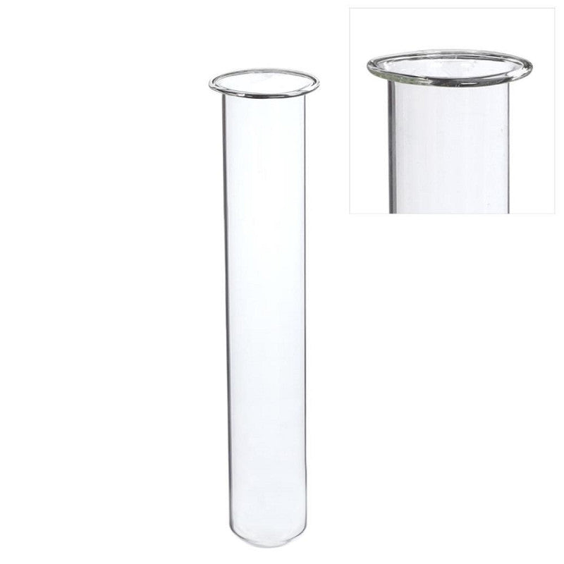 Test Tube Glass Ø3 h.20cm w. ring Ø4 cm - 6 pcs