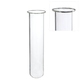 Test Tube Glass Ø4 h.20cm w. ring Ø5 cm - 6 pcs