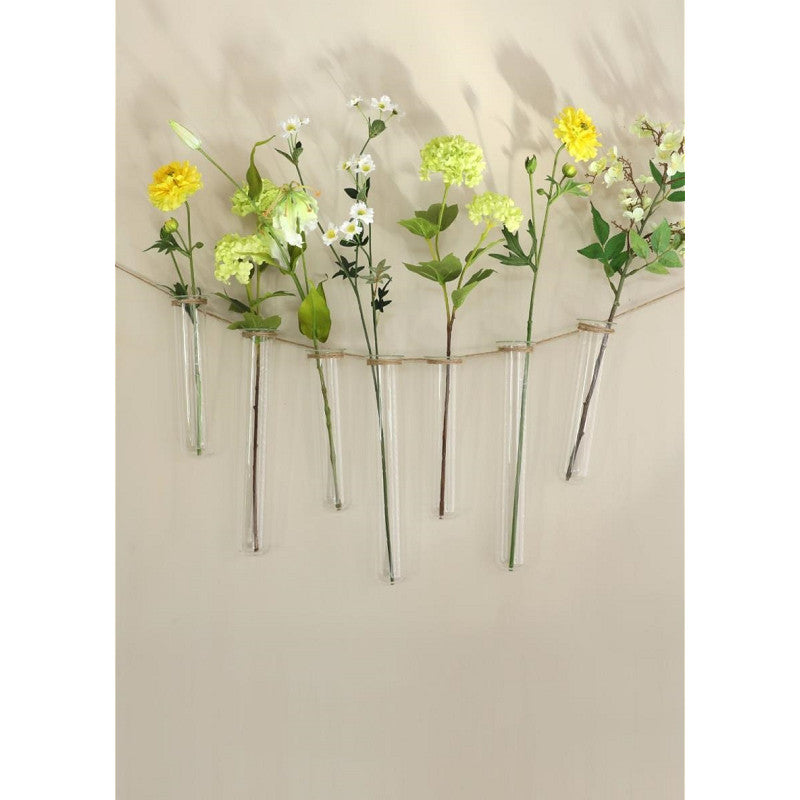 Test Tube Glass Ø4 h.28cm w. ring Ø5 cm - 6 pcs
