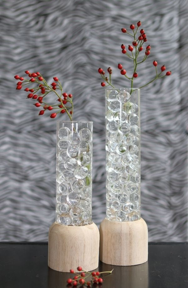 Wooden Base White Test Tube 50x180mm - 1 pc