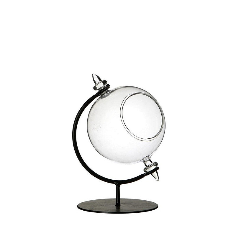 Glass Globe for Tealight with Stand Ø8 h.14cm - 1 pc