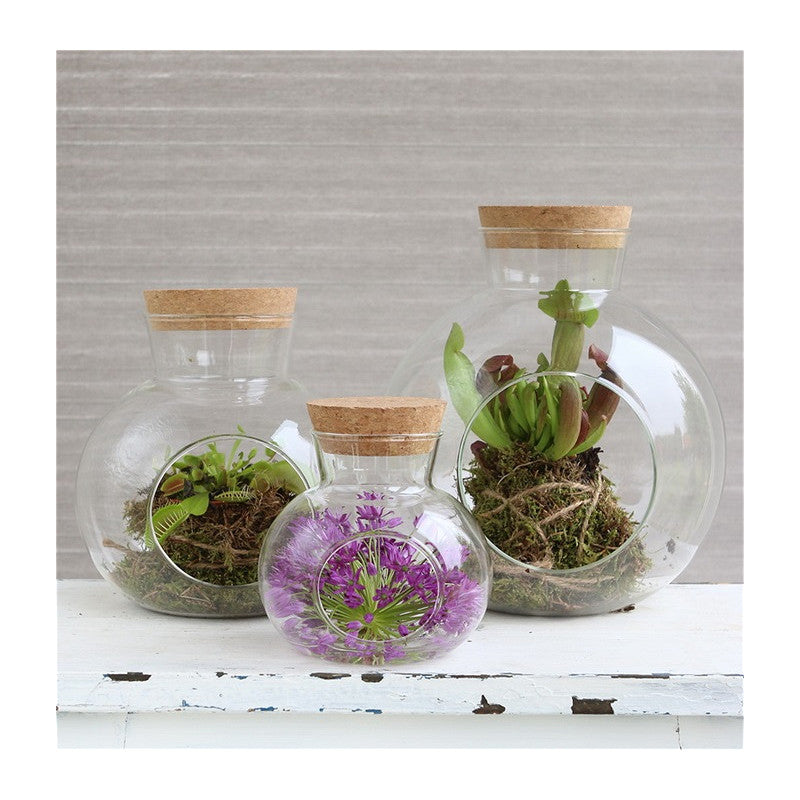 Glass Sphere with Cork Ø10 h.10 cm - 1 pcs