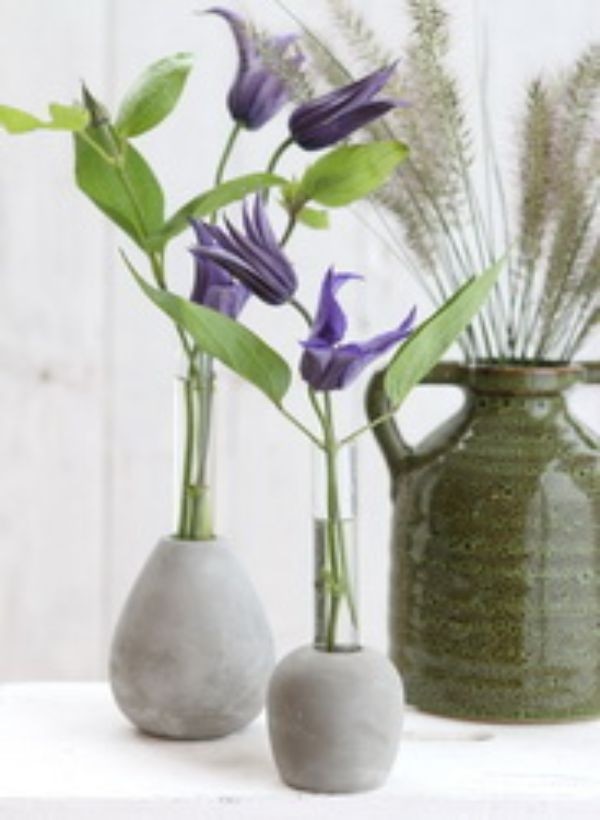 Cement Base with Glass Test Tube 60x150mm - 1 pc