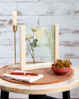 Wooden stand for dried flowers etc. 21cm high (1 pcs.) [IFS-29662]