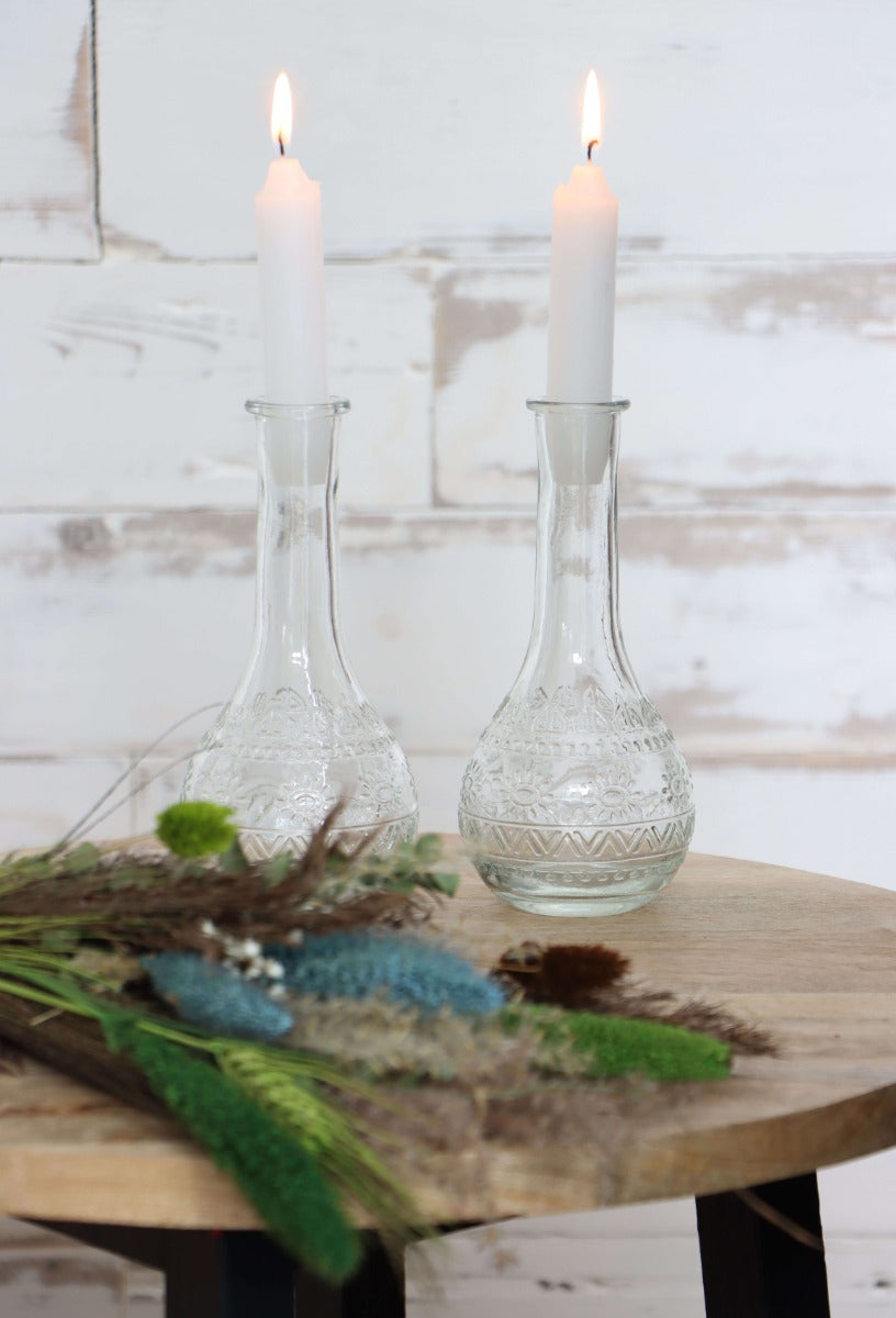 Flower vase Paris Ø7.5cm and 16cm high Clear - 12 pcs