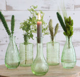 Flower vase Rome Ø7.5cm and 16cm high Green - 12 pcs