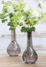 Flower vase Paris Ø7.5cm and 16cm high Grey - 12 pcs