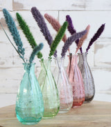 Flower vase Rome Ø7.5cm and 16cm high Green - 12 pcs