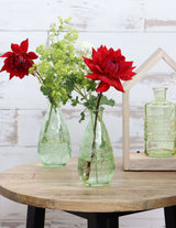 Flower vase Porto Ø7.5cm and 14.5cm high Green - 12 pcs