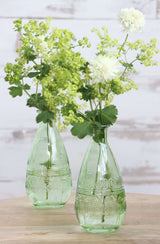 Flower vase Rome Ø7.5cm and 16cm high Green - 12 pcs