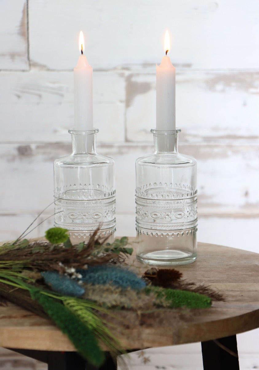 Flower vase Porto Ø7.5cm and 14.5cm high Clear - 12 pcs