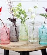 Flower vase Porto Ø7.5cm and 14.5cm high Clear - 12 pcs