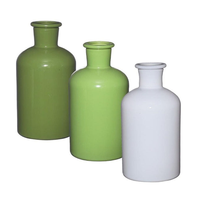 Glass bottle Ø70 h: 120 mm Assorti Green 
