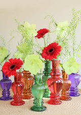 Vase Venice Dark Green H: 113 x Ø50 mm - 12 Pcs