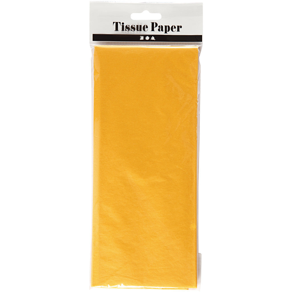 Tissue Paper, yellow, 50x70 cm, 17 g - 10 sheets