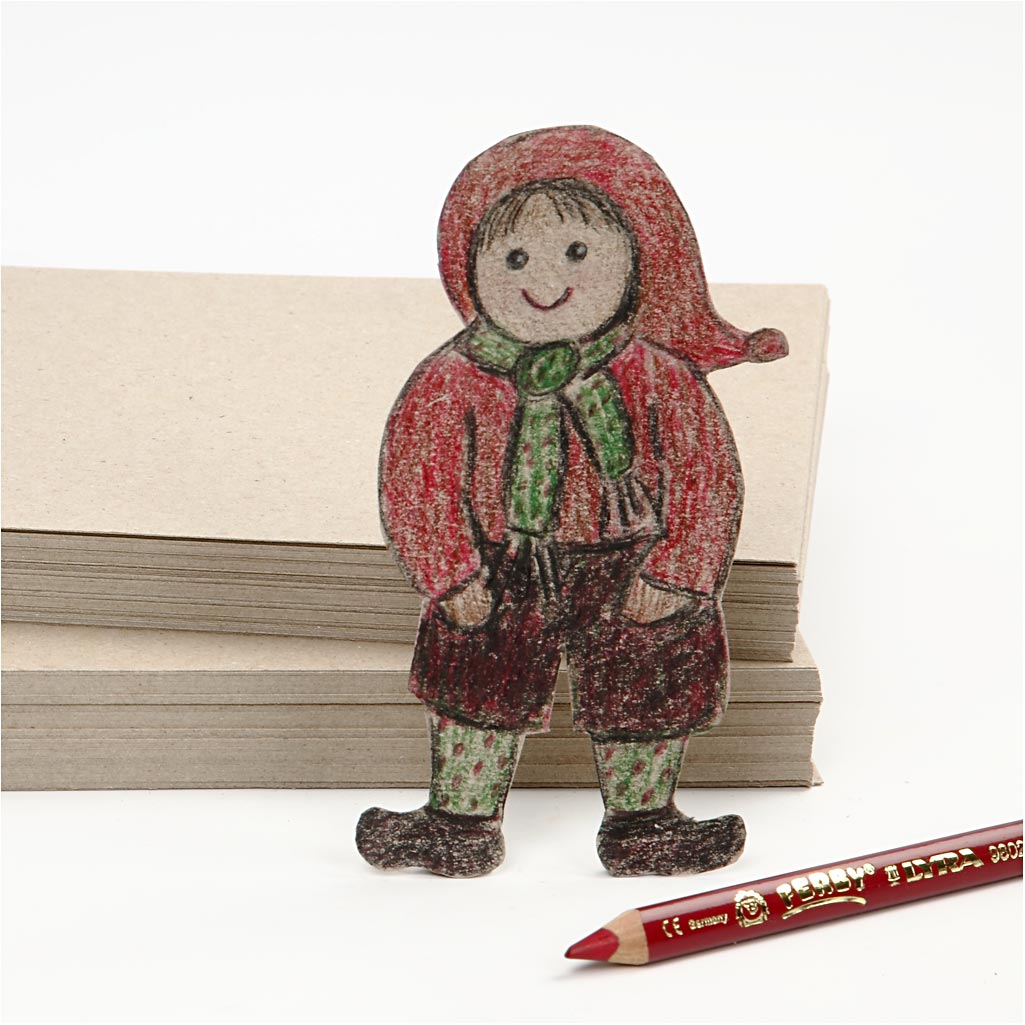 Recycled Cardboard sheets A4 210x297mm - 125 pcs