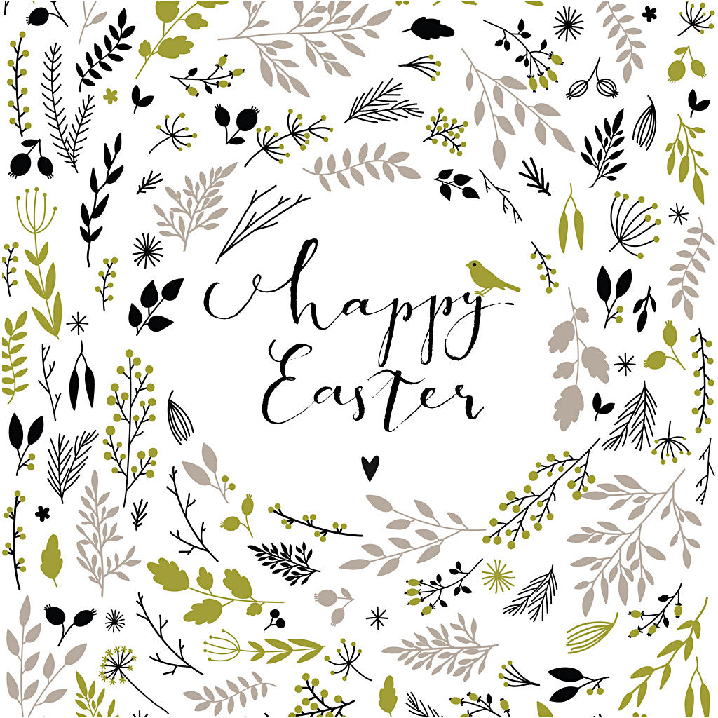 Table Napkins, Happy Easter, size 33x33 cm 