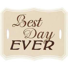 Gift label "Best Day Ever" 63x80mm - 20 pcs
