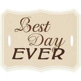 Gift label "Best Day Ever" 63x80mm - 20 pcs