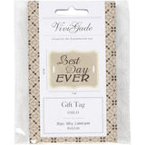 Gift label "Best Day Ever" 63x80mm - 20 pcs