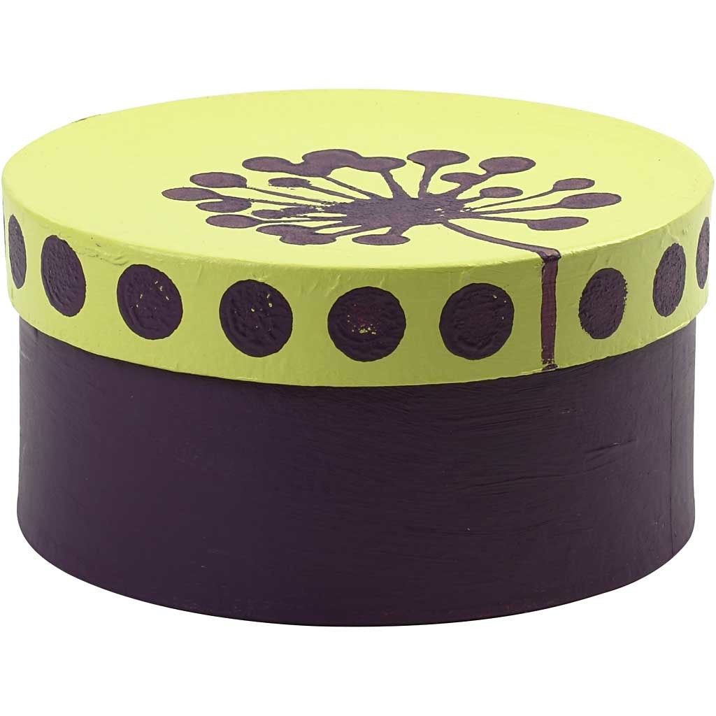 Round Boxes, D: 10+13+16 cm, H: 5+6.5+7.5 cm - 3 pcs