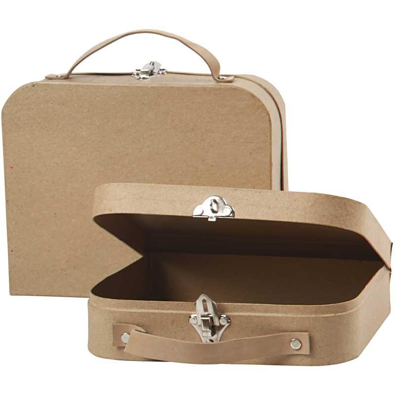 Suitcases, size 22.5x18x6.5 cm, size 25.5x20x8 cm - 2 pcs