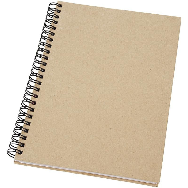 Spiral Bound Notebook, brown, A5, 60 g - 1 pc