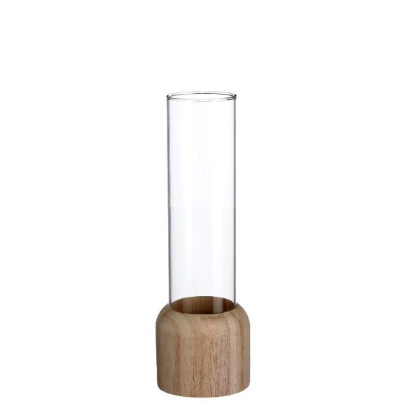 Wooden Base White Test Tube 50x280mm 