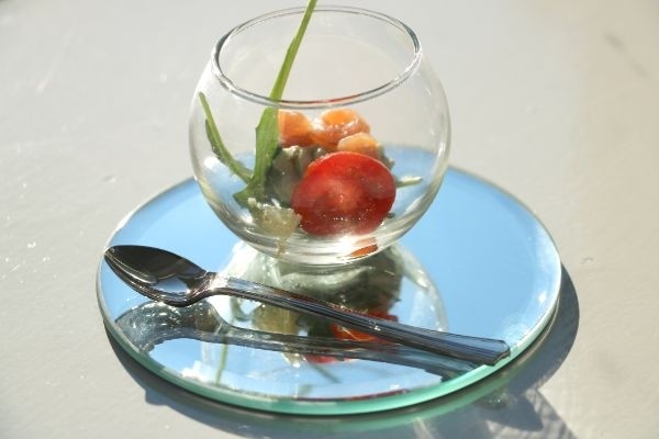 Mirror Plate Round Ø12cm bevelled Edge - 1 pc