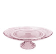 Cake Stand Glass Pink Ø180xH: 75 mm 