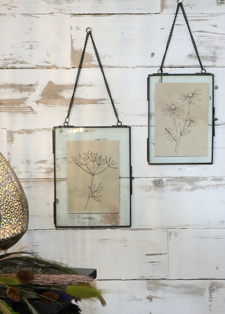 Metal hanger for dried flowers etc. 15.5x20.5cm - 6 pcs