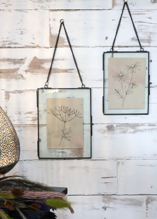 Metal hanger for dried flowers etc. 15.5x20.5cm - 6 pcs