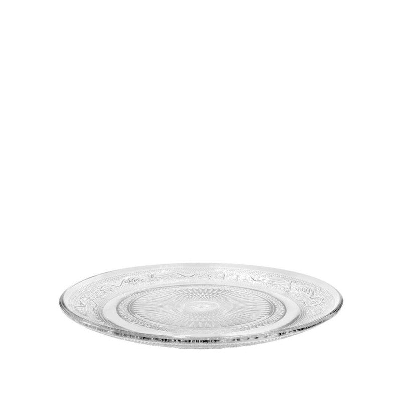 Glass Plate Tess Ø14,5 h2 cm Clear - 6 pcs
