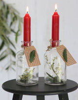 Dinner Candles Red 110 mm - 7 pcs