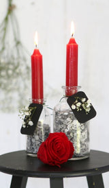 Dinner Candles Red 110 mm - 7 pcs