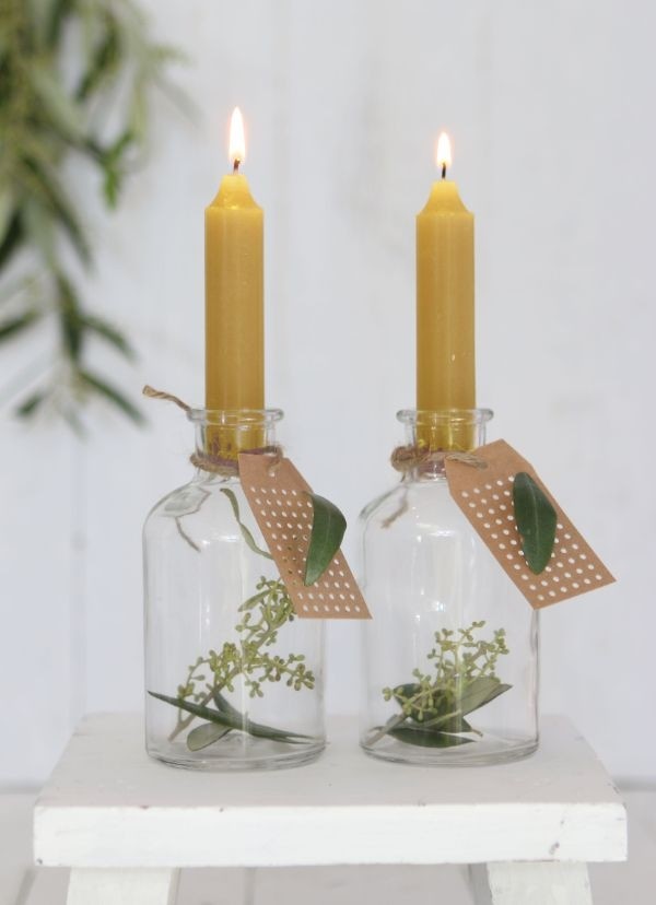 Dinner Candles Anthracite 110 mm - 7 pcs