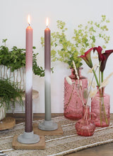 Flower vase Porto Ø7.5cm and 14.5cm high Pink - 12 pcs