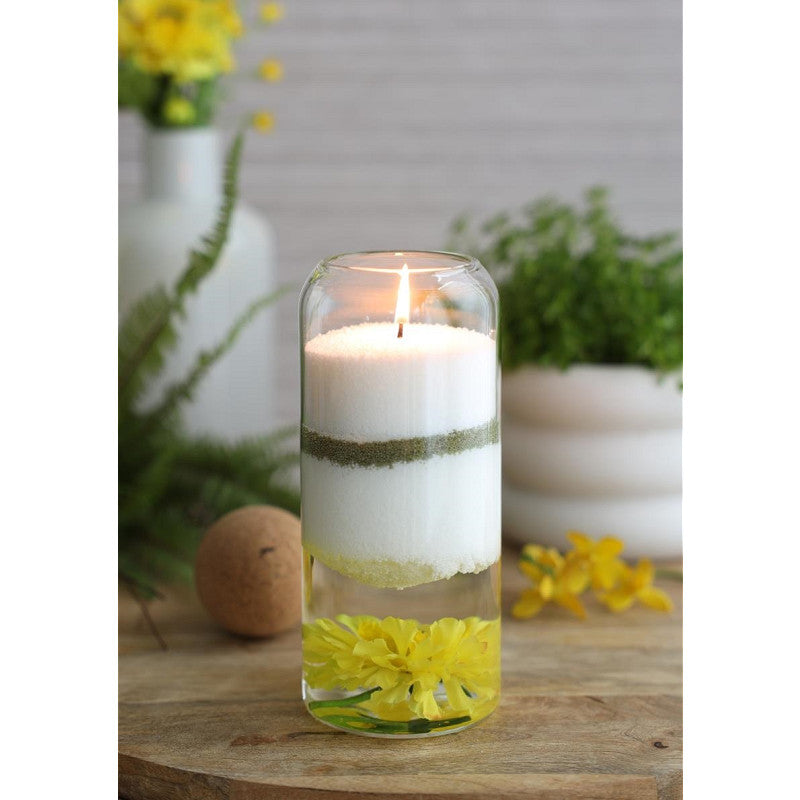 Pearlsand Candle 400gr Moss Green - 6 pcs