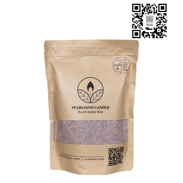 Pearlsand Candle 400gr Lavendel - Grey