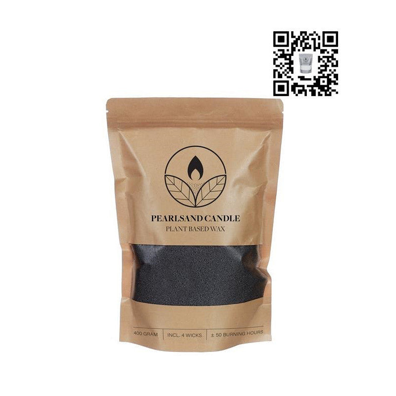 Pearlsand Candle 400gr Black - 6 pcs