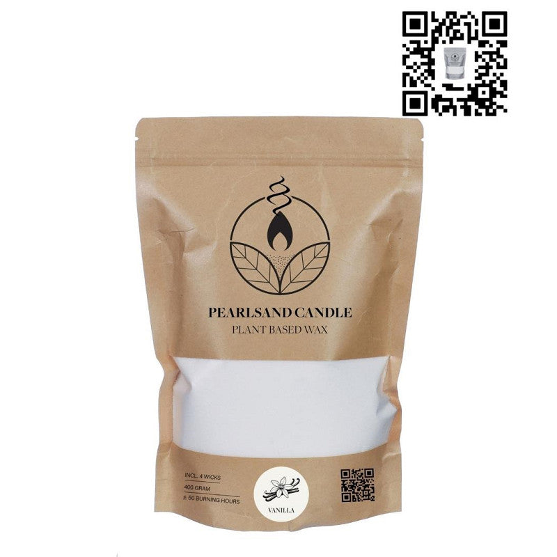 Pearlsand Scented Candle 400gr Vanilla - 6 pcs