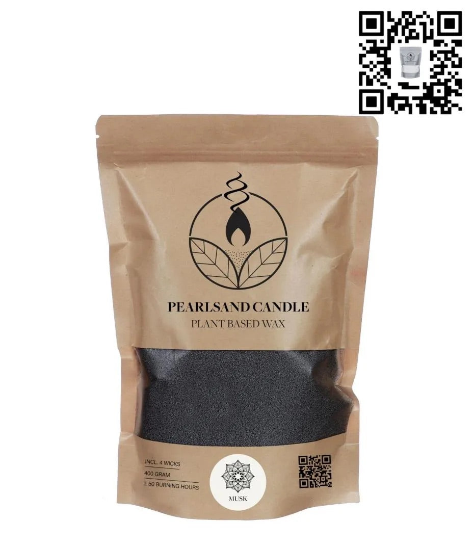 Pearlsand Scented Candle 400gr Musk - 6 pcs