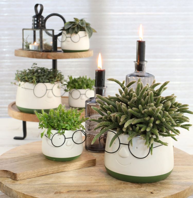 Pot with glasses Ø160 h: 115 mm - 3 Pcs