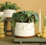 Pot with glasses Gold Ø160 h: 115 mm - 3 Pcs