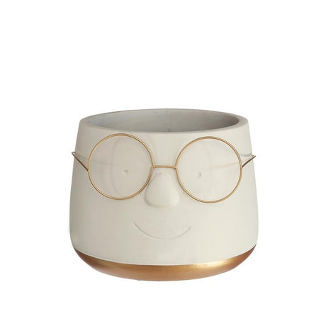 Pot with glasses Gold Ø120 h: 90 mm  