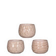 Plant pot Mila craquele glaze Pink ø7cm high 