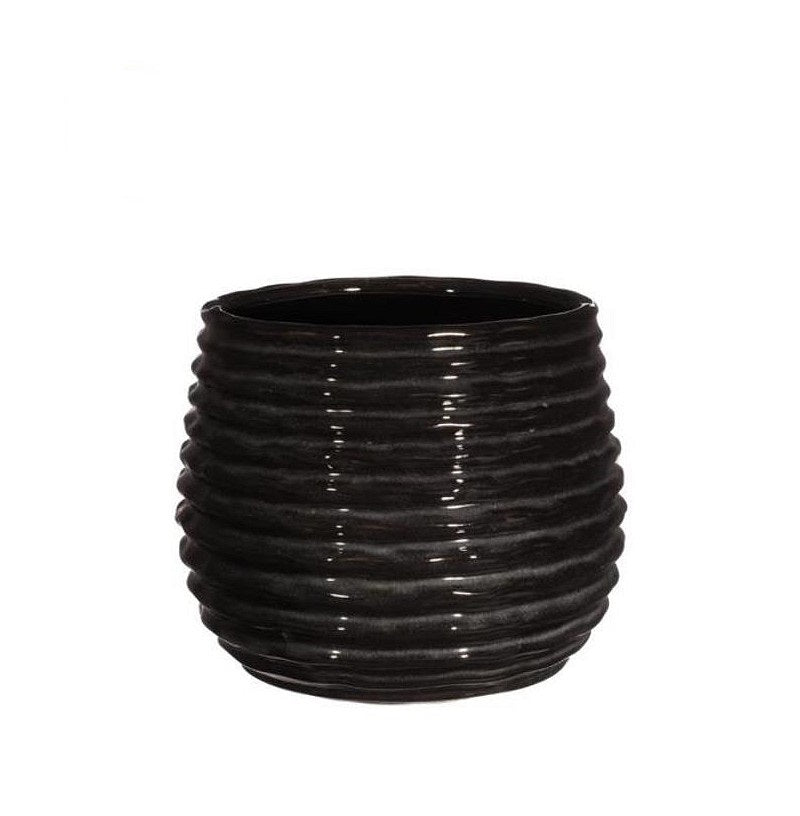Pot Black Anthracite Rise Ø100 x h: 135 mm 