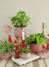 Pot Pink Carmine Rise Ø85 x h: 115 mm - 9 Pcs