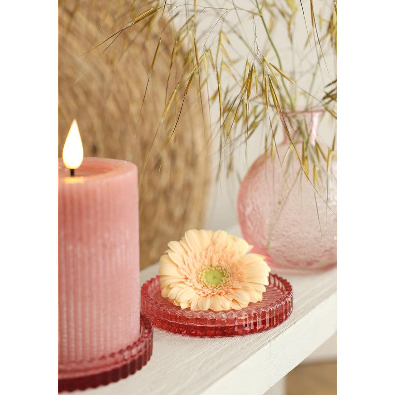 Glass Dishes Kate Ø10 h.6,5 cm Pink Set 4 - 6 pcs
