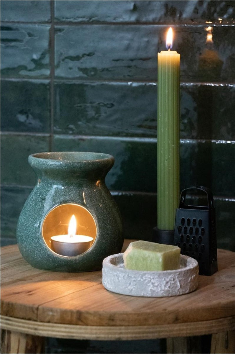 cement wax dish light grey Ø80 x H20 mm - 12 pcs